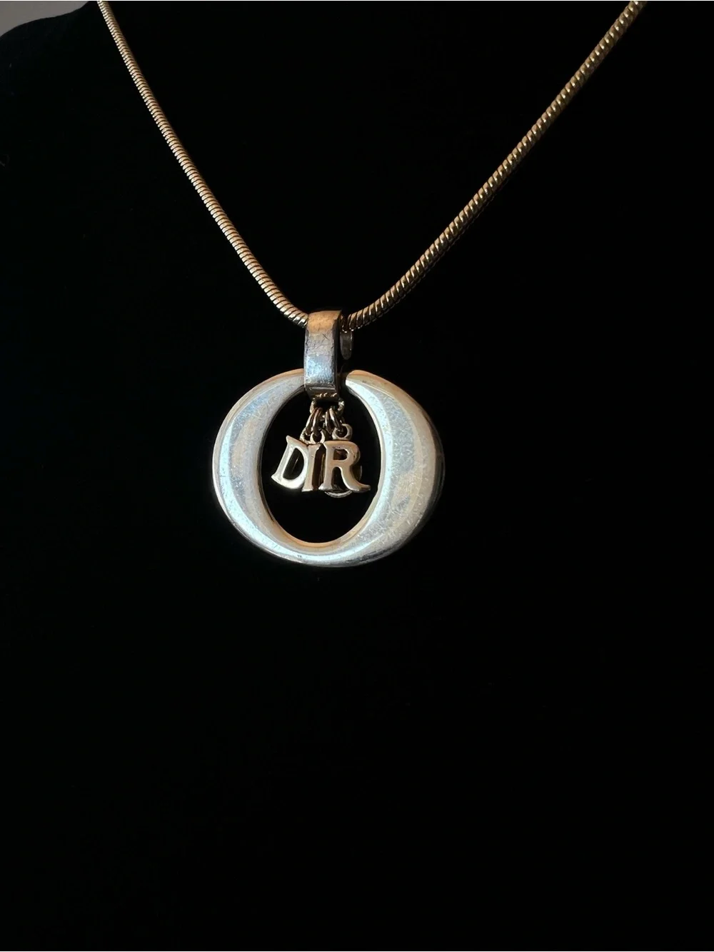 Dior Necjlace with logo pendant - Picture 2 of 5